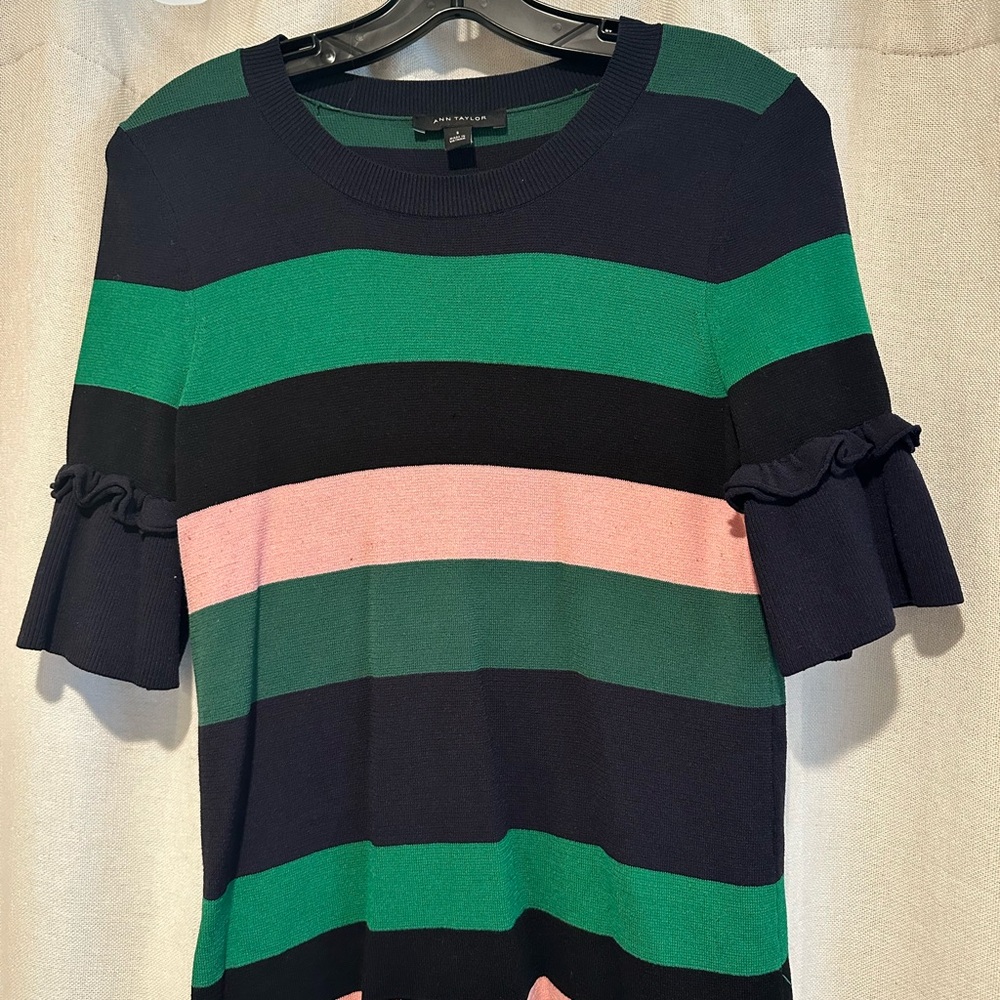 Ann Taylor Striped Women's Knit Top